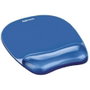 Fellowes Alfombrilla con Reposamuñecas de Gel Crystal Azul
